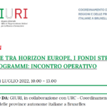 Le sinergie tra Horizon Europe, i Fondi strutturali e altri programmi: incontro operativo
