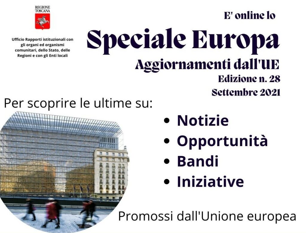 È online l’edizione n.28 dello “Speciale Europa – Aggiornamenti dall’UE”
